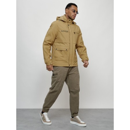 Sports male jacket, size 52, beige color-2