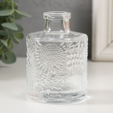 Diffusor for essential oils "Sunflower" 100 ml transparent 6x6x8.5 cm