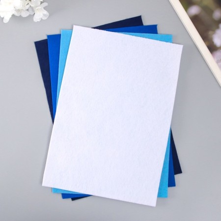 A set of soft felt "Astra" (4 pcs) Assorted, 1.4 mm, 180 gr. 20x30 cm