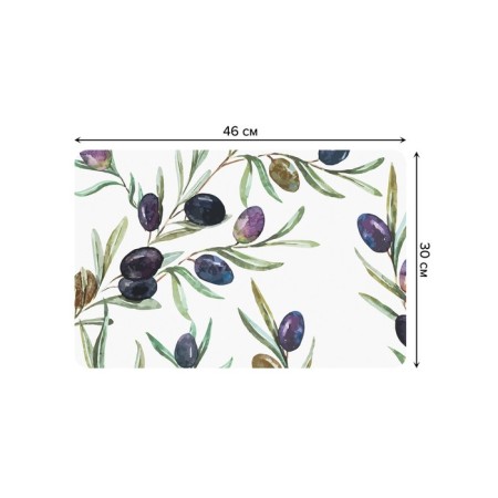 A set of napkins for setting the table "ripened olives", rectangular, rounded edges, size 30x46 cm, 4 pcs-2