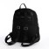 A backpack with a zipper, 5 outer pockets, pencil case, black color