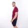 T -shirt male, burgundy color, size 48