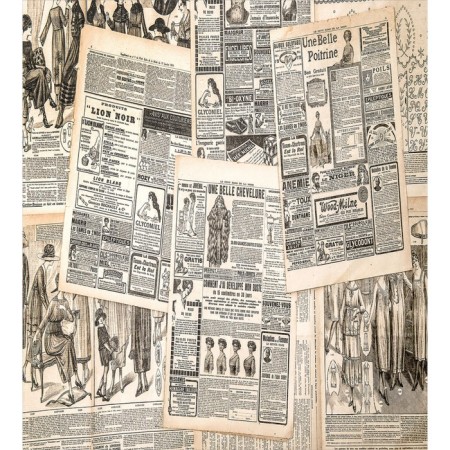 A set of napkins for setting the table "Grouping newspapers", rectangular, size 32x46 cm, 4 pcs-2