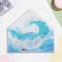 Money envelope "Happy Birthday!" wave, 16.5 x 8 cm