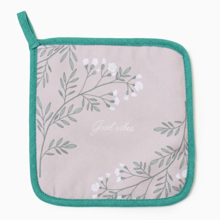 Set of kitchen shares Live is good: mittens 20x28 cm, take a severity 17x17 cm, 35% cotton, 65% p/e-3