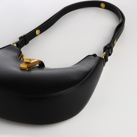 Female bag Textura, small size, black color-4