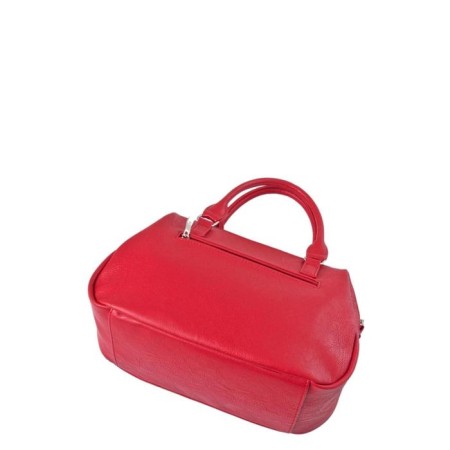 Bag Tout Card. Kozh, 2 parts with lightning, red 24x14x22.5cm-1