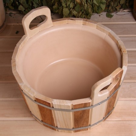 Gang made of linden, 12 l, plastic insert, thermo-5