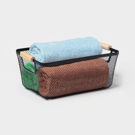 Universal Basket LADOM "MIDI", rectangular, 32 × 20.5 × 14 cm, black-2