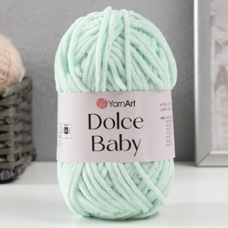 Yarn "Dolce Baby" 100% microopoliester 85m/50 g (753 mint)-4