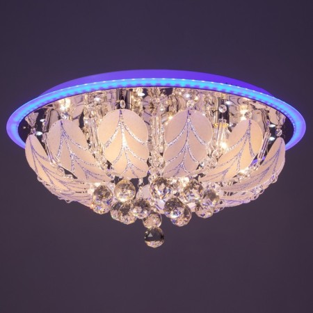 Chandelier 5855/600 chrome 8x40W E14 LED+Blue PDU 60x60x27cm-8