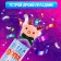 Crys with a toy "Miracle Surprise", Olena
