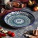 Largan Rishtan ceramics "Patterns", 25 cm, blue