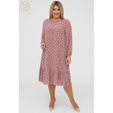 Women's dress, size 58, powder color