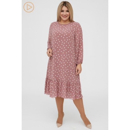 Women's dress, size 58, powder color