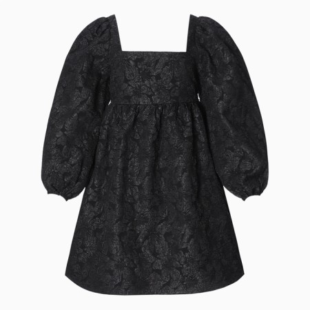 Women's dress with a bow Mist, p. L, black-9