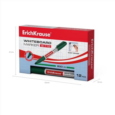 Board marker, 2.0 mm, Erichkrause W-110, Round, Green-4