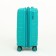 Small suitcase 20 "On a zipper, code lock, 4 wheels, turquoise color