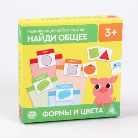 Developing set-soroter “Find the general. Forms and colors ", 3+-6