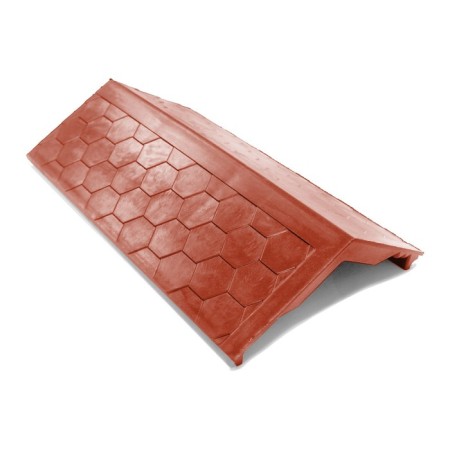 PPK parapet for a fence span, 50 × 28.5 × 2.5 cm, terracott, "flexible tile"-2