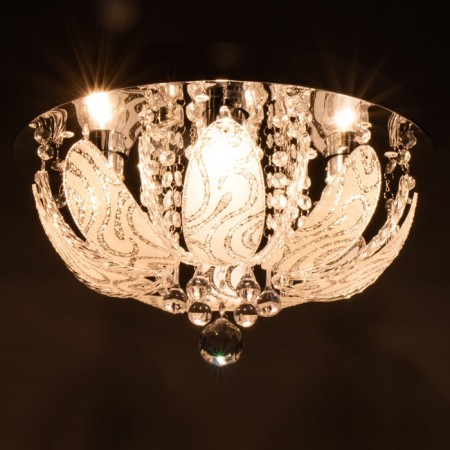 Svetogor chandelier "Türkiye" 4x60W E27 LED lighting chrome 40x40cm-5