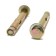 Anchor bolt of scrap, galvanized, 10x80 mm, 75 pcs