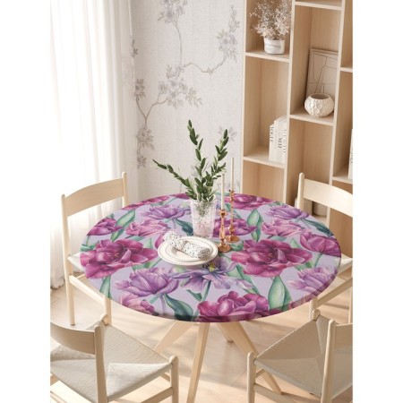 The tablecloth on the table “Life”, round, oxford, elastic band, size 140x140 cm, diameter 105-120 cm-2