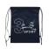 A bag for shoes 420 x 340 mm, Calligrata Sport 3, (soft polyester, density 210d), dark - blue mix