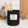Tekstil. Ethel basket "Home", black color, 14x13 cm, 50%HL, 50%p/e