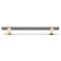 Cappio pk117 bracket handle, m/o 160 mm, graphite color