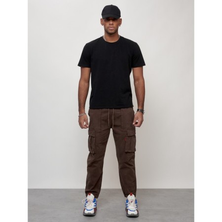 Cargo jeans men, size 46-48, brown color-8