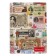 Notebook A4, 96 sheets in a cage on the crest nostalgia, covered cardboard, matte lamination, embossing, block 65g/m2, 4V mix
