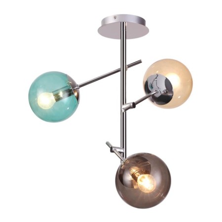 Sierra chandelier, 3x60W E14, chromium color