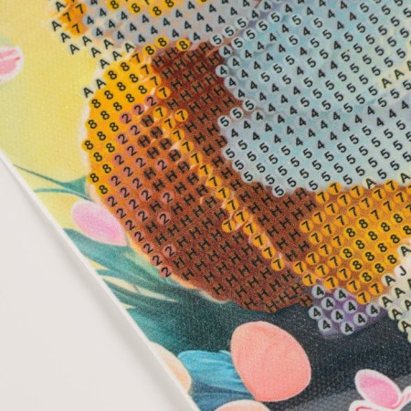 Diamond embroidery with partial filling "Korgi Korgi", 15 x 21 cm, canvas-5