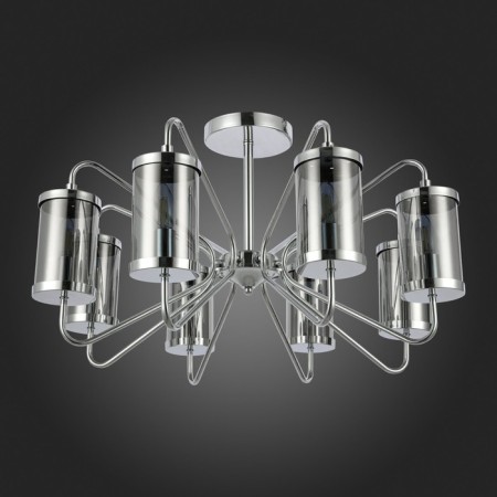 Ceiling EVOLUCE lamp. Sle102302-08. Valieri. 8x40 watts, E14, 68x68x39 cm, chromium color-4