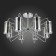 Ceiling EVOLUCE lamp. Sle102302-08. Valieri. 8x40 watts, E14, 68x68x39 cm, chromium color
