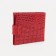 Women's wallet on the button, red color