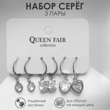 Earrings set of 3 pairs of 