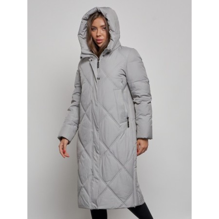 Coat insulated winter female, size 46, color gray-5
