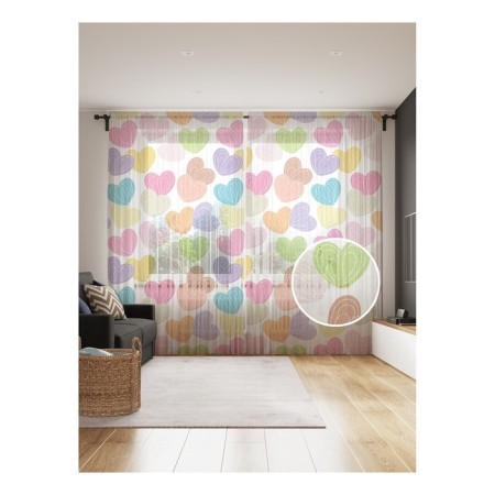 Photo "Caramel hearts", size 145x265 cm, 2 pcs