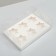 Box for 6 cupcakes, white, 26.8 × 18.2 × 10 cm