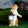 Garden Light "Gopher with a flashlight" 15x15x36cm