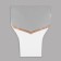 Package Flower cone, "best wishes", white, 36x20x45cm ± 1cm
