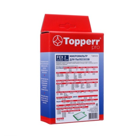 Topperr Fex 2 filter for Electrolux, Philips, Zanussi, AEG vacuum cleaners