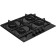 The hobs of the Beko Hilg 642C5 SB, gas, 4 burners, black