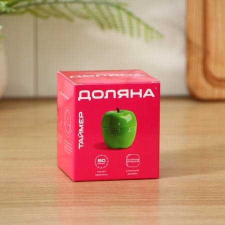 Timer Mechanical shade "Apple", green color-3