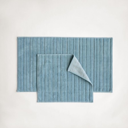 A set of bathtub rugs "Aurora", size 50x60 cm, 60x100 cm, green color-2