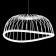 Suspended chandelier Mantra Celeste, Led, 2100lm, 3000k, 350 mm, white color
