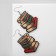 Earrings "School" Kipa books, colored in silver