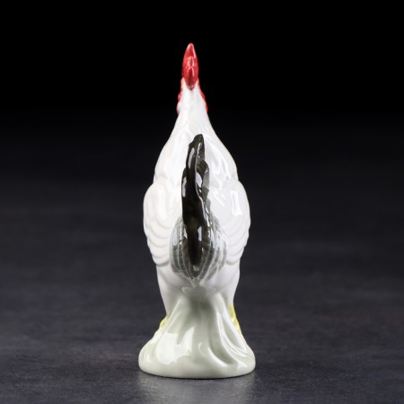 Souvenir "Rooster", 12 cm, handmade, porcelain-3